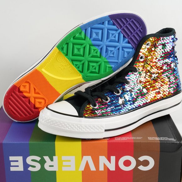 Converse Shoes - Converse Chuck Taylor High 70 Pride Sequin Shoes